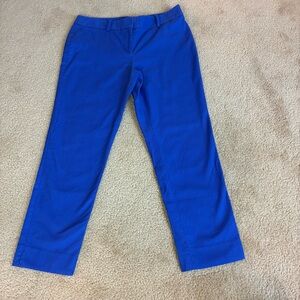 Talbots Hampshire Blue Ankle Straight Leg Casual Lightweight Career Wear Pant 8P